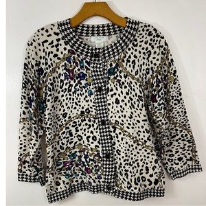 Laura Ashley  Women’s Cardigan Sweater 55% Silk Size: SP